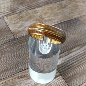 New Size 12, 8 mm Brown/Cream/Brown Pattern Double Wood Grain Pattern Ring